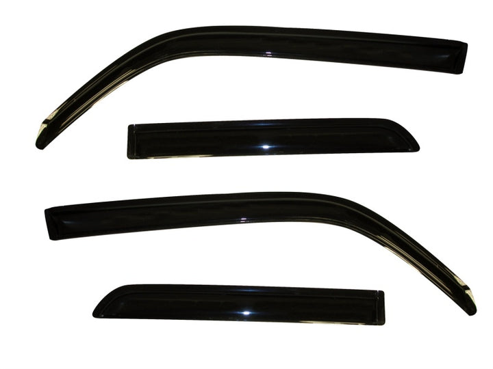 AVS 10-18 Toyota 4Runner Ventvisor Outside Mount Window Deflectors 4pc - Smoke - Bull Strap