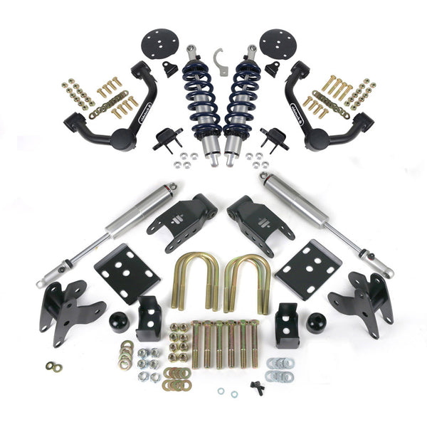 Ridetech 2015+ Ford F150 2WD Front and Rear Lowering System - Bull Strap