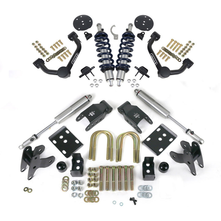 Ridetech 2015+ Ford F150 2WD Front and Rear Lowering System - Bull Strap
