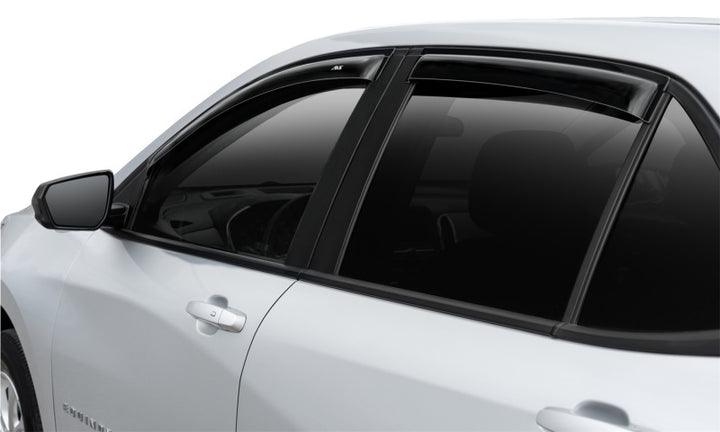 AVS 2018 Chevy Equinox Ventvisor Outside Mount Window Deflectors 4pc - Smoke - Bull Strap