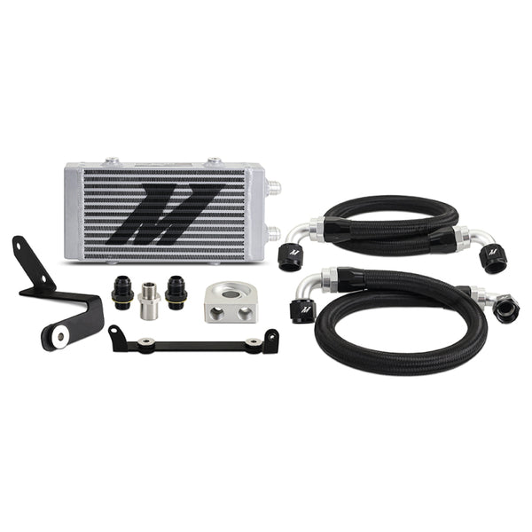 Mishimoto 2023+ Toyota GR Corolla Oil Cooler Kit - Thermostatic - Silver - Bull Strap