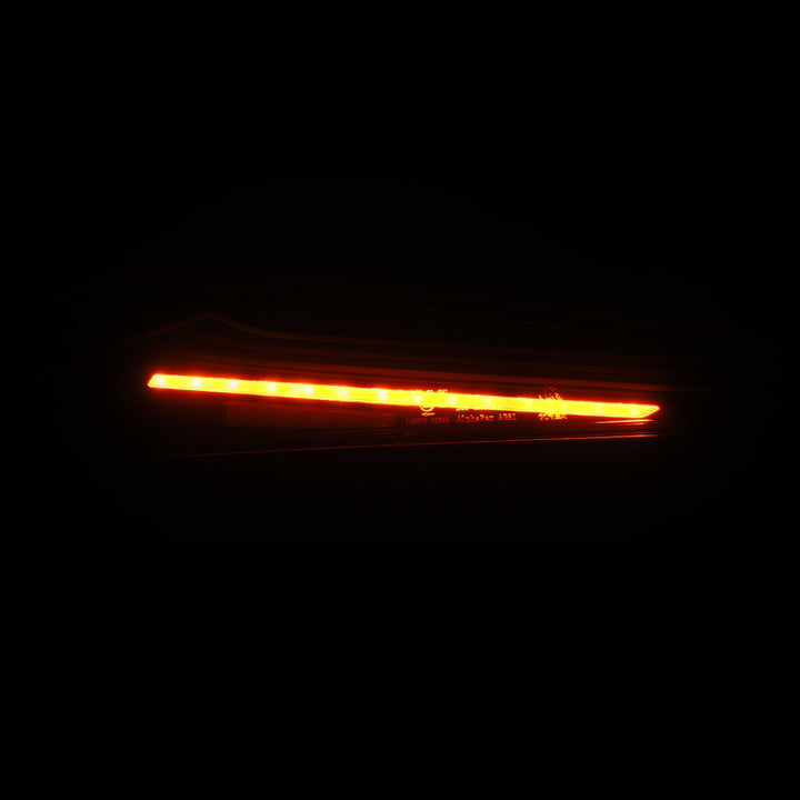 AlphaRex 20-24 Toyota Supra LUXX-Series Laser Style LED Tail Lights Black-Red - Bull Strap