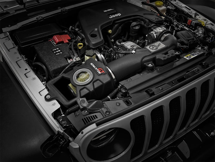 aFe Momentum GT Pro-GUARD 7 Cold Air Intake System 2018+ Jeep Wrangler (JL) V6 3.6L - Bull Strap