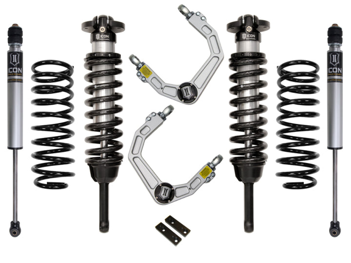 ICON 2010+ Toyota FJ/4Runner 0-3.5in Stage 2 Suspension System w/Billet Uca - Bull Strap