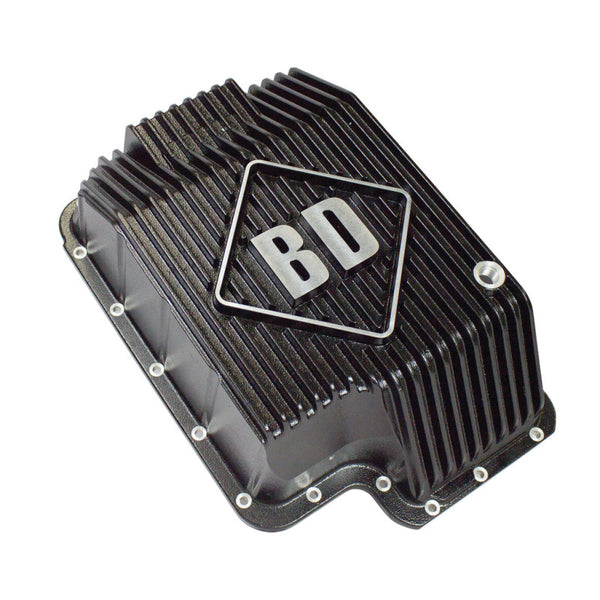 BD Diesel Deep Sump Trans Pan - 1989-2010 Ford E4OD/4R100/5R110 - Bull Strap