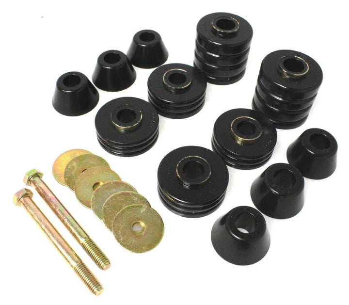 Energy Suspension 73-80 GM C2500/C3500/K1500/K20/K30 Body(cab) Mount Set - Bull Strap