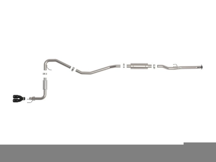 aFe POWER Takeda 2.5in 304 SS Cat-Back Exhaust w/ Black Tips 22-25 Honda Civic L4-2.0L - Bull Strap
