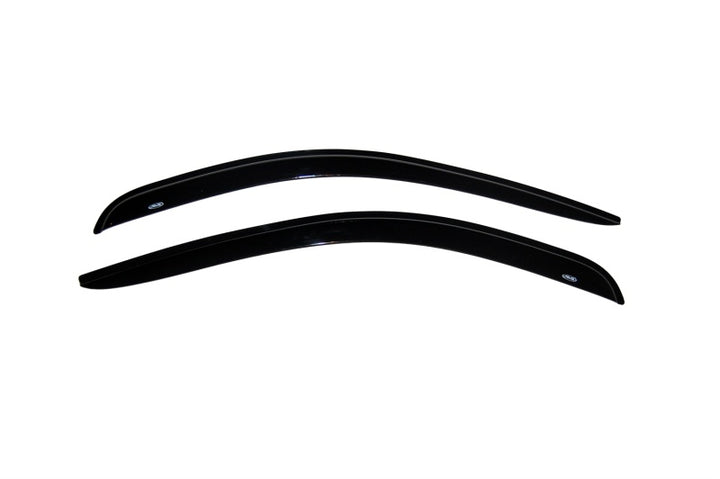 AVS 02-08 Dodge RAM 1500 Standard Cab Ventvisor Outside Mount Window Deflectors 2pc - Smoke - Bull Strap