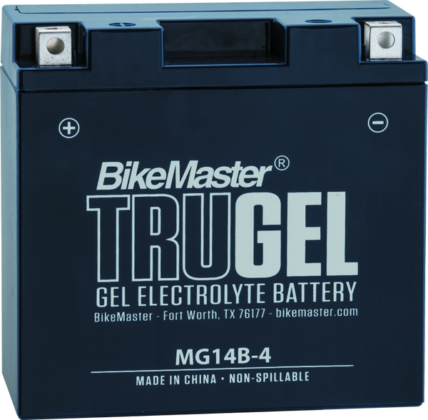 BikeMaster TruGel Battery - MG14B-4 - Bull Strap