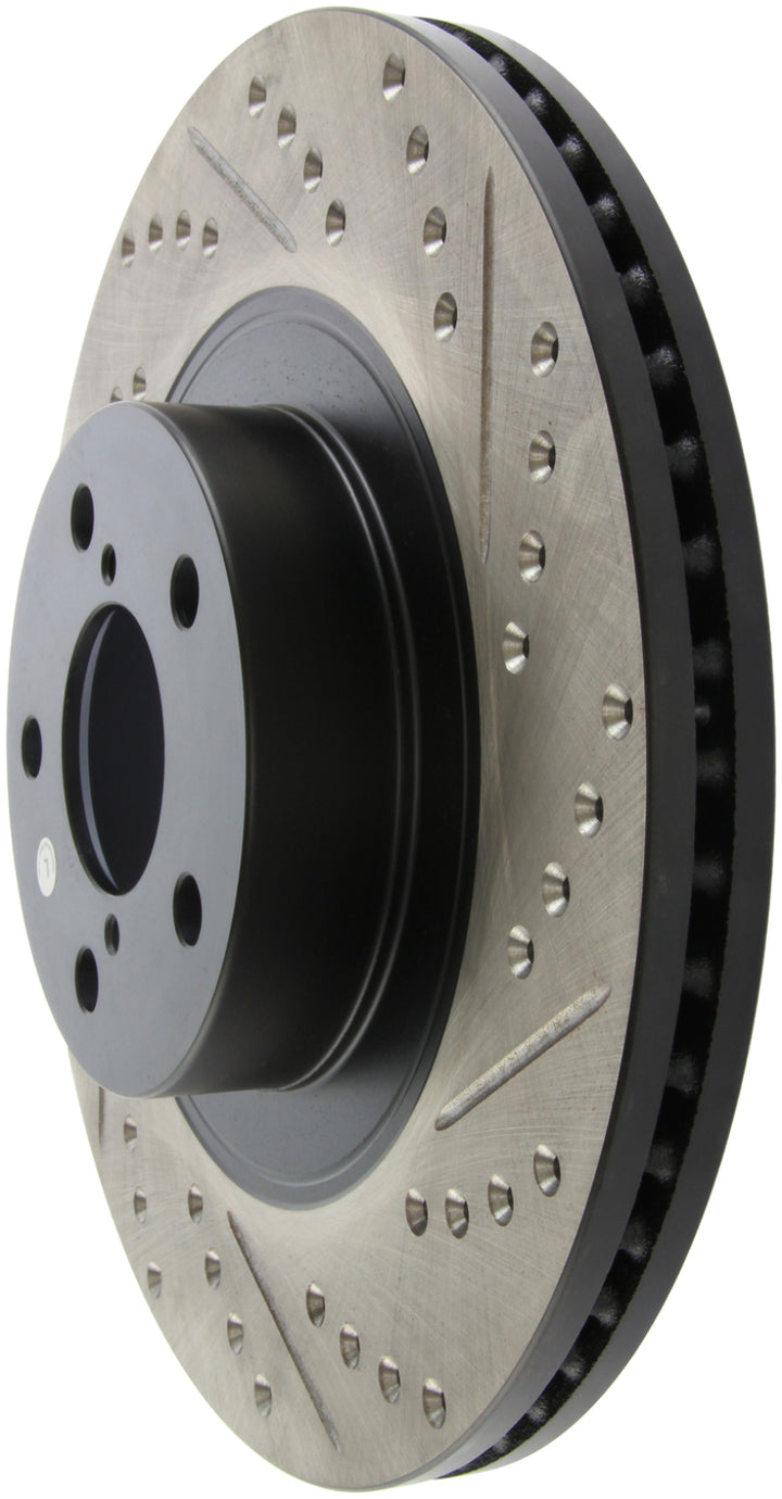 StopTech Slotted & Drilled Sport Brake Rotor - Bull Strap
