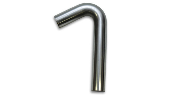 Vibrant 3.5in OD x 3in CLR 304 Stainless Steel Tubing 120 Degree Mandrel Bend - Bull Strap