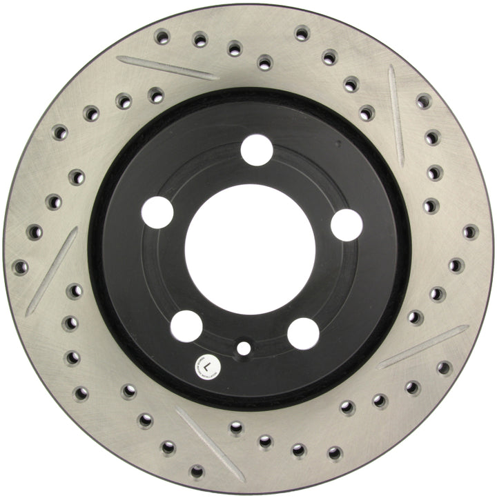 StopTech Slotted & Drilled Sport Brake Rotor - Bull Strap