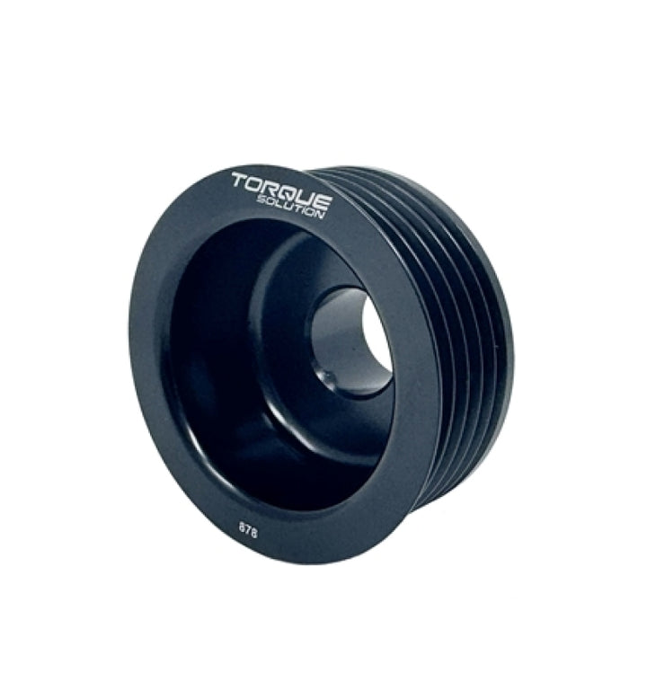 Torque Solution Lightweight Alternator Pulley (Black): Subaru EJ WRX 06-14 / STI 07-21 - Bull Strap
