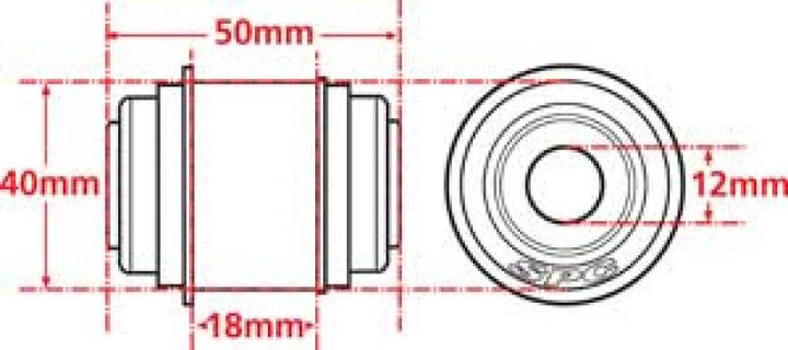 SPC Performance X Axis Sealed Flex Joint for Mustang Cobra - Bull Strap