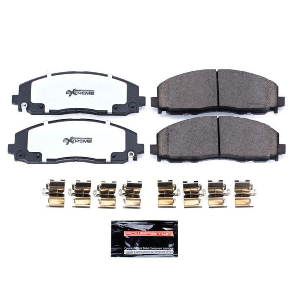 Power Stop 17-19 Chrysler Pacifica Front Z36 Truck & Tow Brake Pads w/Hardware - Bull Strap