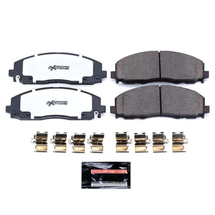 Power Stop 17-19 Chrysler Pacifica Front Z36 Truck & Tow Brake Pads w/Hardware - Bull Strap