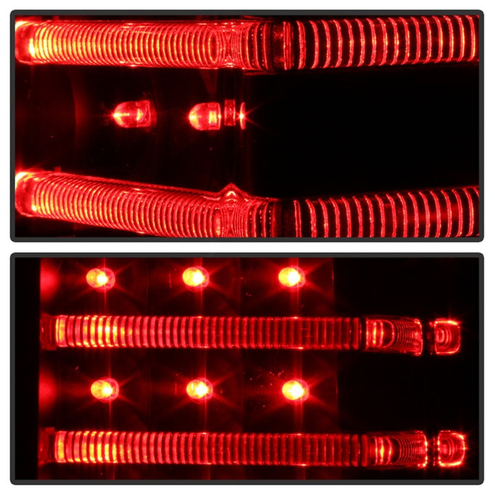 xTune Hummer H3 06-09 ( Non H3T ) LED Tail Lights Black ALT-ON-HH306-LED-BK - Bull Strap