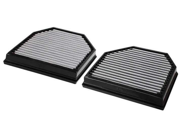 aFe MagnumFLOW OEM Replacement Air Filter PRO Dry S 2015 BMW M3/M4 (F80/F82) 3.0L S55 (tt) Qty. 2 - Bull Strap