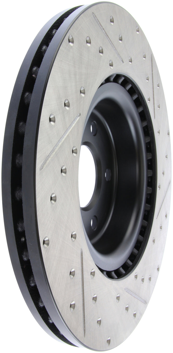 StopTech Slotted & Drilled Sport Brake Rotor - Bull Strap