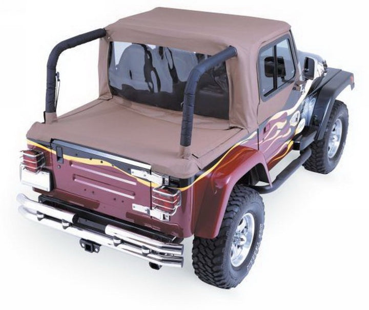Rampage 1997-2002 Jeep Wrangler(TJ) Cab Soft Top And Tonneau Cover - Spice Denim - Bull Strap