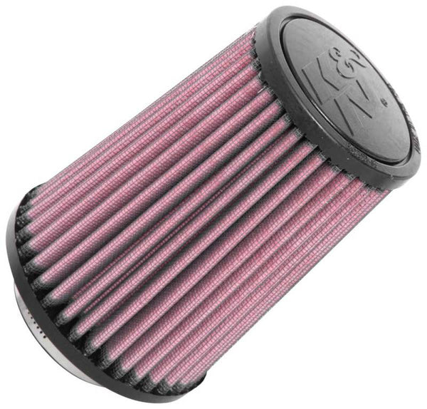 K&N Universal Rubber Filter 2-1/2in Flg / 4-1/2in OD B / 3-1/2in OD T / 6in H - Black Top - Bull Strap