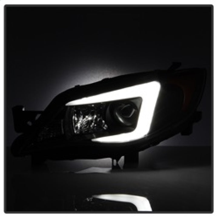 Spyder Subaru WRX 08-09 Projector Headlights - Halogen Model Only - Black PRO-YD-SWRX08-LBDRL-BK - Bull Strap