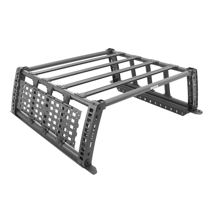 Go Rhino 19-21 Jeep Gladiator XRS Overland Xtreme Rack - Black - Bull Strap