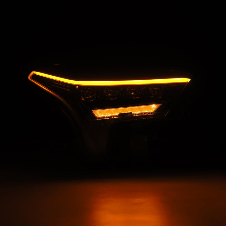 AlphaRex 22-23 Toyota Tundra NOVA-Series Headlights Alpha-Blk w/White DRL - Req 810029 OR 810030 - Bull Strap