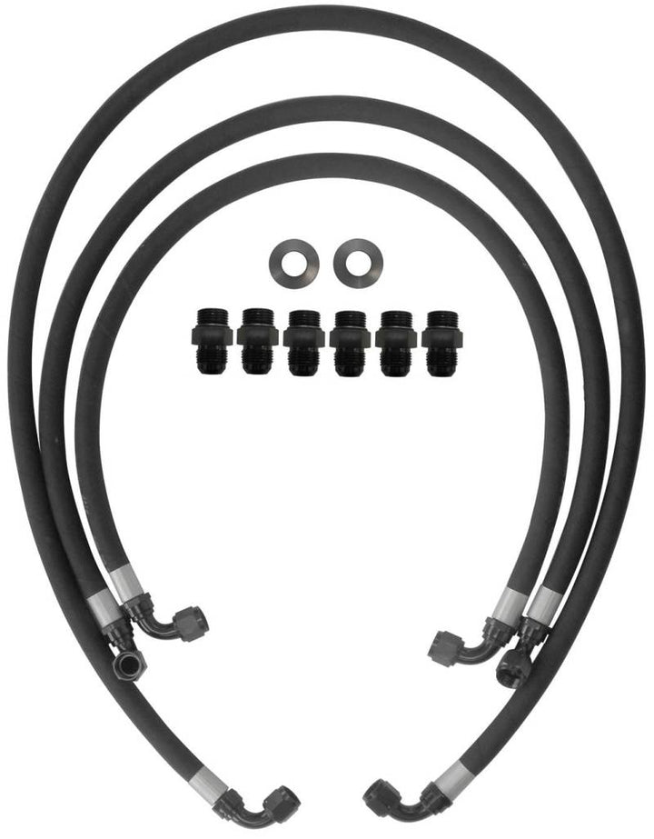 Fleece Performance 06-10 GM Duramax 6.6L LBZ/LMM Allison Transmission Cooler Lines - Bull Strap