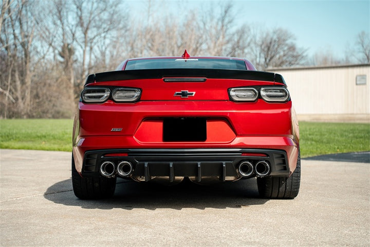 Corsa 2016-2024 Chevrolet Camaro SS / ZL1 Valved Axle-Back Exhaust w/ Carbon Fiber Quad Tips - Bull Strap
