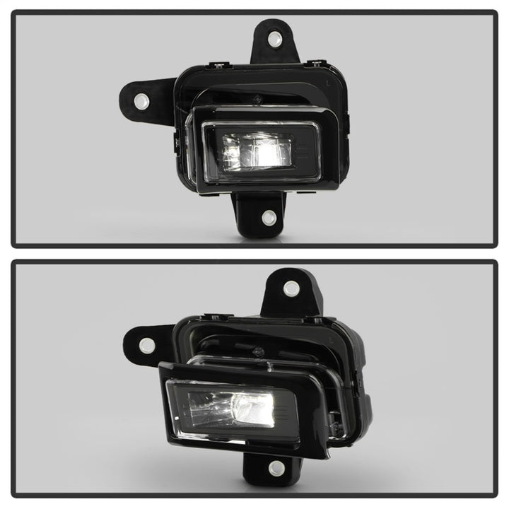 Spyder 23-25 GMC Sierra 1500 OEM Style LED Fog Light w/ Switch - Clear (FL-GS2023-LED-C) - Bull Strap