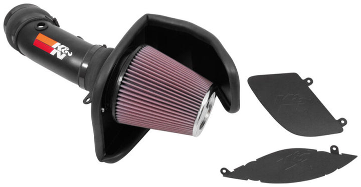 K&N 2017 Dodge Challenger Hellcat SC V8-6.2L F/l Typhoon Air Intake - Bull Strap