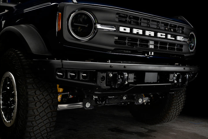 ORACLE Lighting 21-22 Ford Bronco Triple LED Fog Light Kit for Steel Bumper - White - Bull Strap