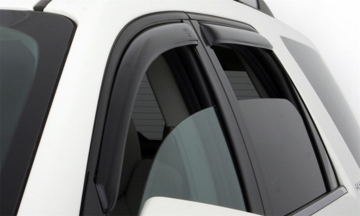 AVS 14-18 Hyundai Genesis Ventvisor In-Channel Front & Rear Window Deflectors 4pc - Smoke - Bull Strap