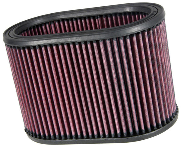 K&N Oval Air Filter - 8-7/8in L 5-1/4in W 6in H - Bull Strap