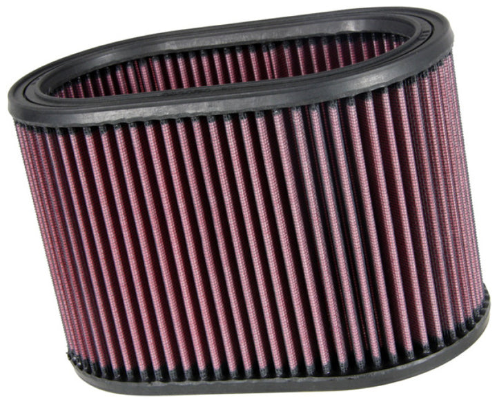 K&N Oval Air Filter - 8-7/8in L 5-1/4in W 6in H - Bull Strap