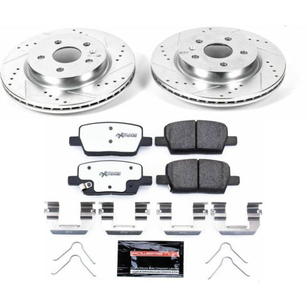 Power Stop 16-18 Cadillac CT6 Rear Z26 Street Warrior Brake Kit - Bull Strap