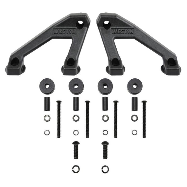 Westin 18-20 Jeep Wrangler / 2020 Gladiator LED Cowl Mount - Textured Black - Bull Strap