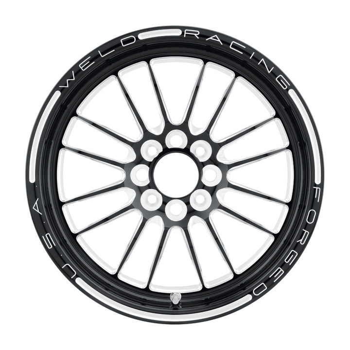 Weld Tuner Import 15x3.5 / 4x100mm BP / 2.25in. BS 1-Piece Black Wheel - Bull Strap