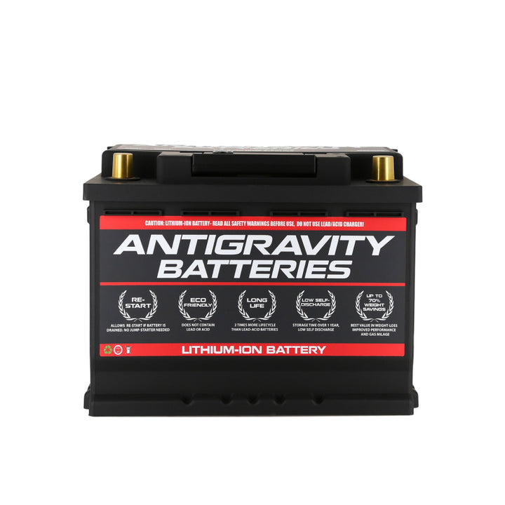 Antigravity H5/Group 47 Lithium Car Battery w/Re-Start - Bull Strap