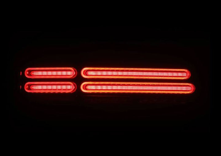 AlphaRex 23-25 Nissan Z Nova-Series Quad-Loop Style Prismatic LED Tail Lights - Alpha Black - Bull Strap