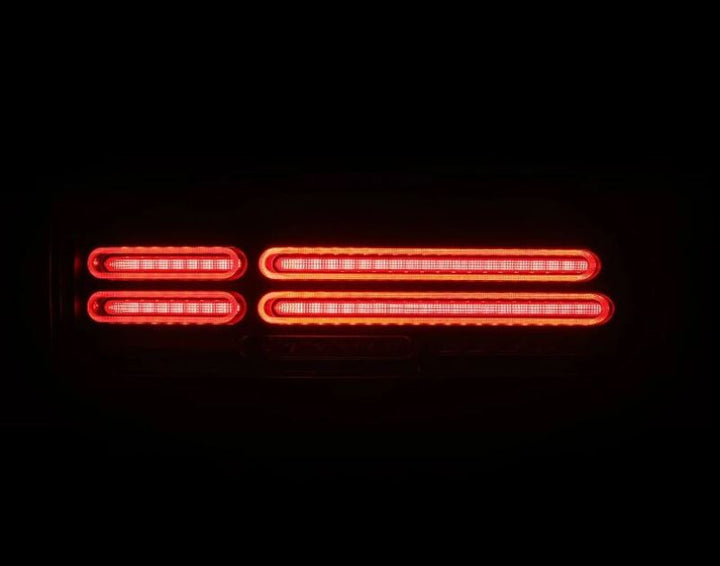 AlphaRex 23-25 Nissan Z Nova-Series Quad-Loop Style Prismatic LED Tail Lights - Black - Bull Strap