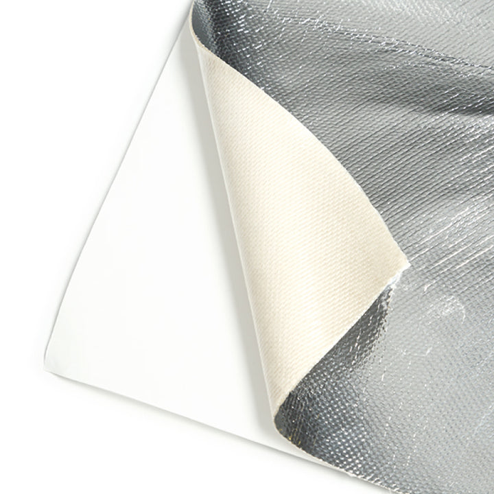 Mishimoto Aluminum Silica Heat Barrier W/ Adhesive Backing 24in x 24in - Bull Strap