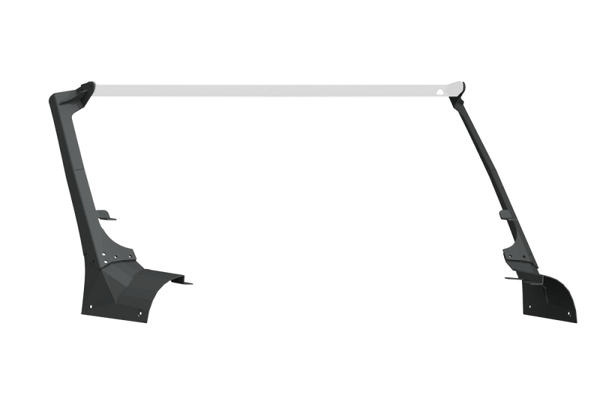 Road Armor 18-20 Jeep Wrangler JL Stealth A-Pillar Light Mounts 51.5in w/Lower Mount - Tex Blk - Bull Strap