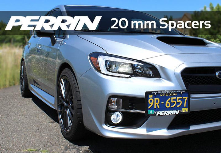 PERRIN 15-25 Subaru WRX / 05-21 STI 20mm Wheel Spacers 5x114.3 56mm CB - Pair - Bull Strap