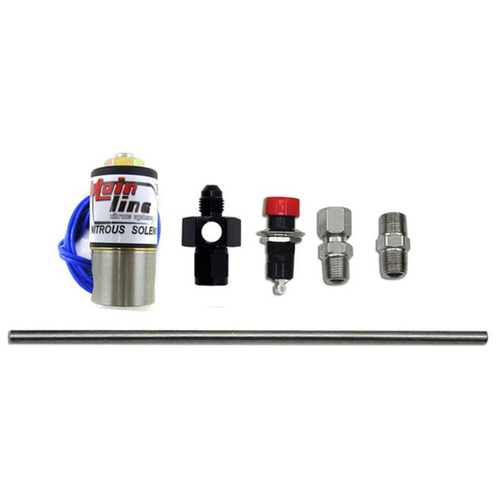 Nitrous Express Nitrous Purge Valve (4AN Manifold Push Button and Vent Tube) - Bull Strap