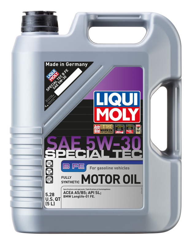 LIQUI MOLY 5L Special Tec B FE Motor Oil SAE 5W30 - Bull Strap
