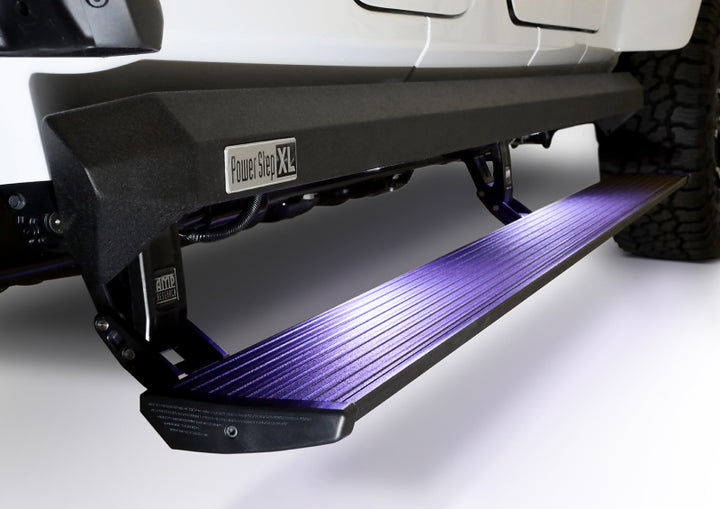 AMP Research 20-24 Jeep JT Gladiator (Launch/Overlnd/Rubicon/Sport/Sport S) PowerStep XL - Black - Bull Strap