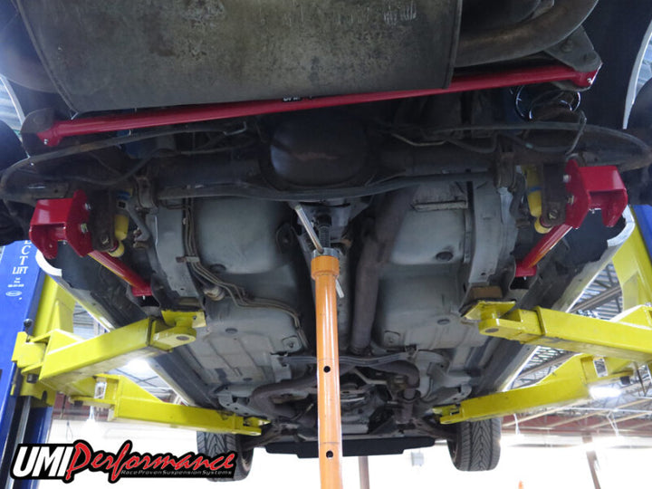 UMI Performance 82-02 GM F-Body Tubular Lower Control Arms Non-Ajustable Panhard Bar Kit - Bull Strap