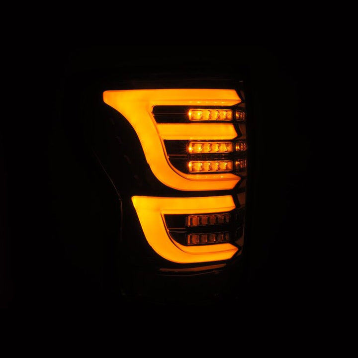 AlphaRex 07-13 Toyota Tundra LUXX-Series LED Tail Lights Alpha-Black - Bull Strap